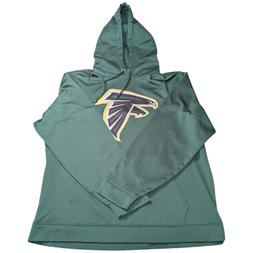 Sport Tek Green Falcon Hoodie Logo Size L Warm Winter Clothing
